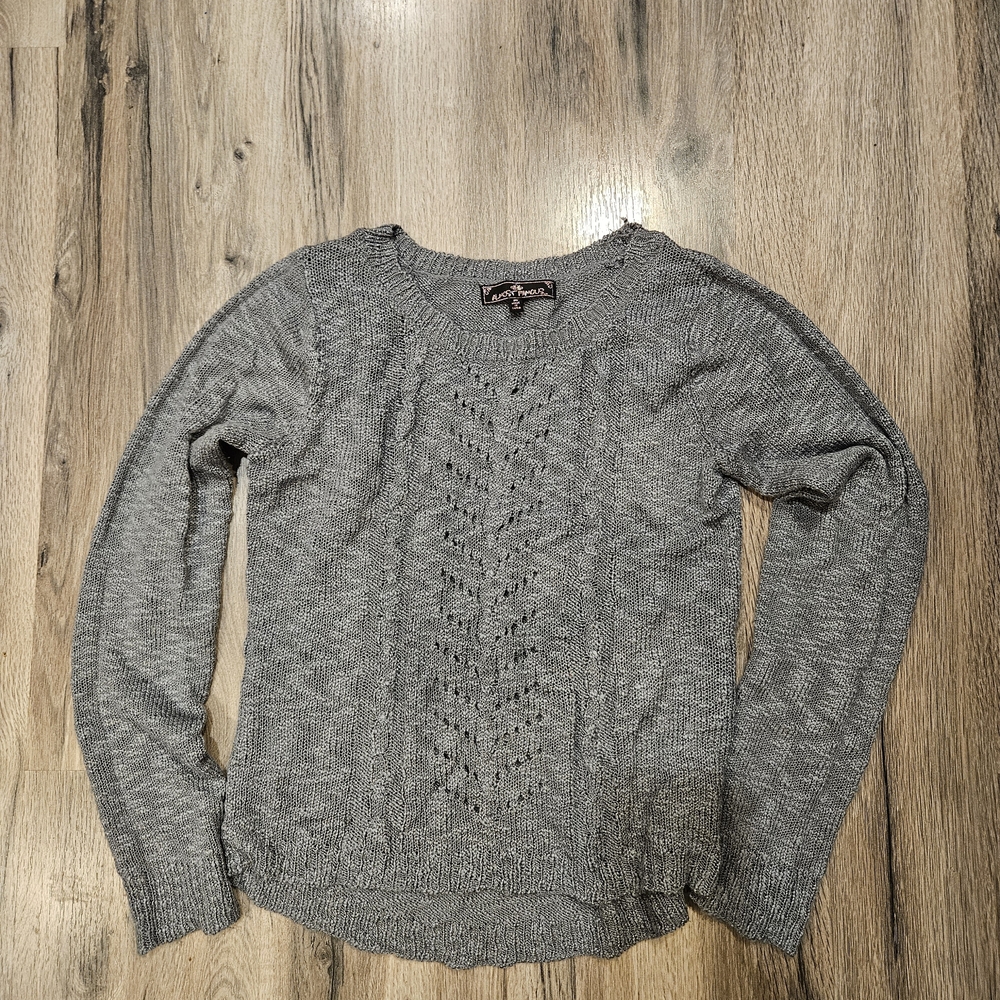 Almost Famous Charcoal Knit Sweater